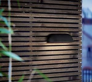 Enzo nordlux led wandlamp front zwart 8w 3000k ip44 26cm - 4800849