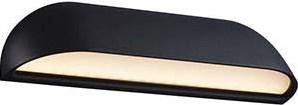Enzo nordlux led wandlamp front zwart 8w 3000k ip44 26cm - 4800849