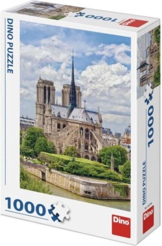 Dinotoys dino puzzel - notre-dame parijs - 1000 stukjes