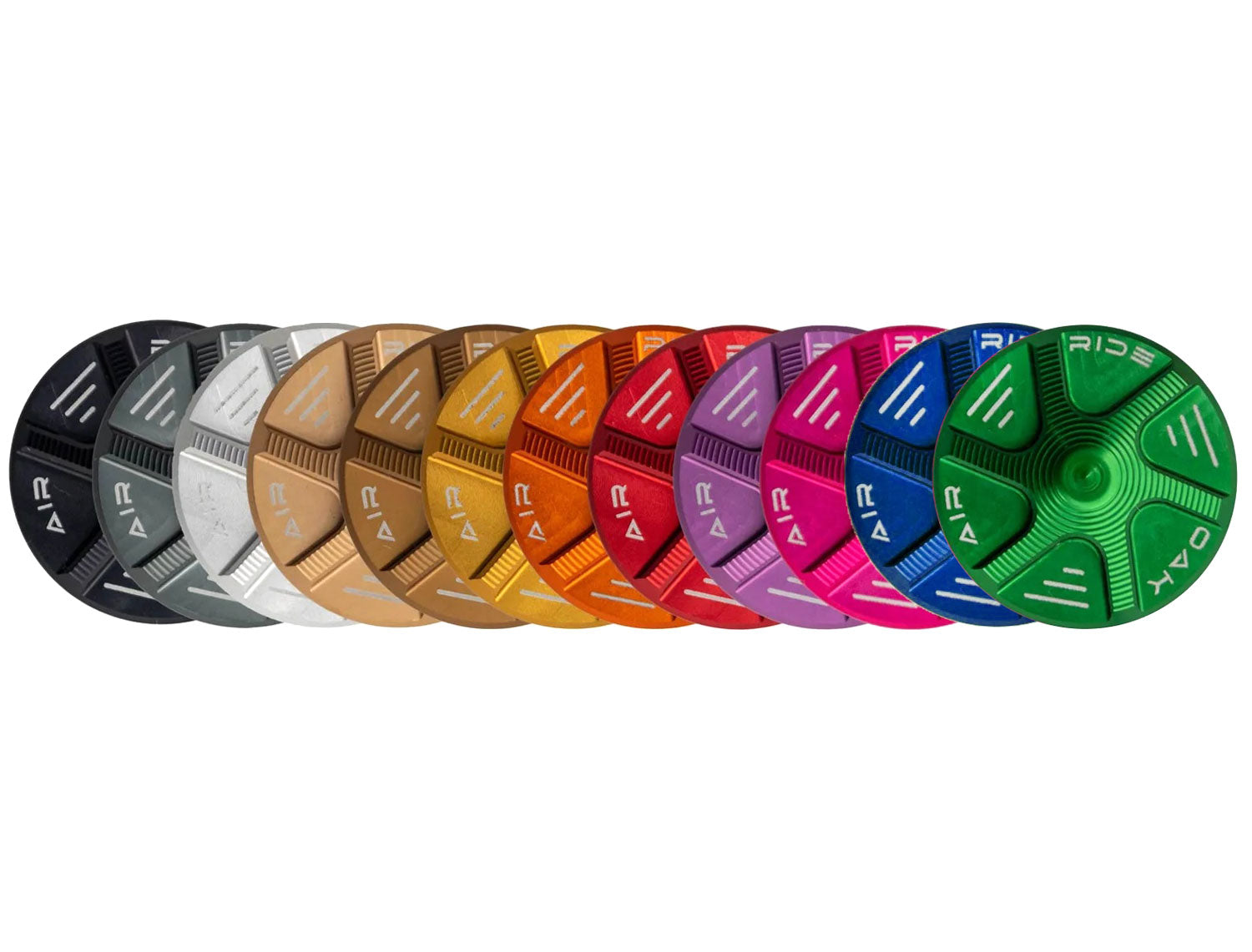 Oak components forkcap air for suspension fork valve | raw