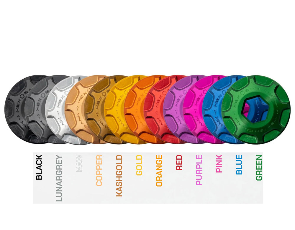 Oak components crank cap set for sram dub - m18 m30lh | raw