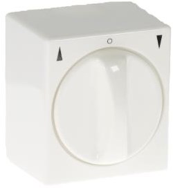 Enzo opbouw jaloezie-draaischakelaar wit - 4660110