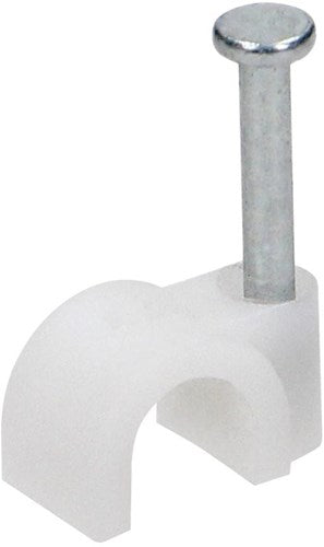Enzo orno kabelclip 6mm rond wit zak(25) - 4113202