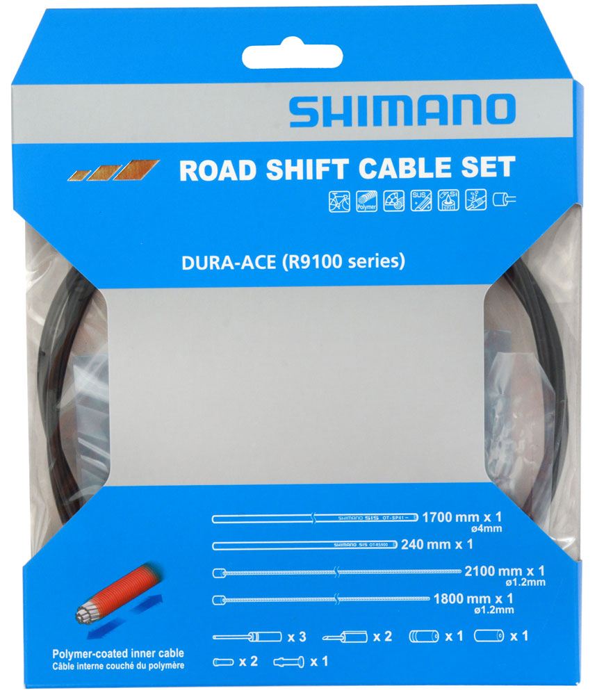 Shimano ot-sp41+ot-rs900 polymer shift cable set for r9100 r8000 | grey
