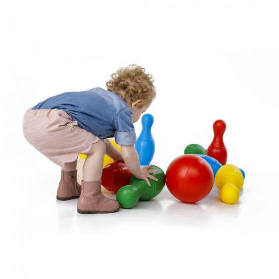 kegelspel 10-delig 31 cm veelkleurig