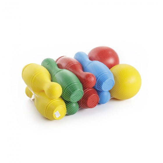 kegelspel 10-delig 31 cm veelkleurig