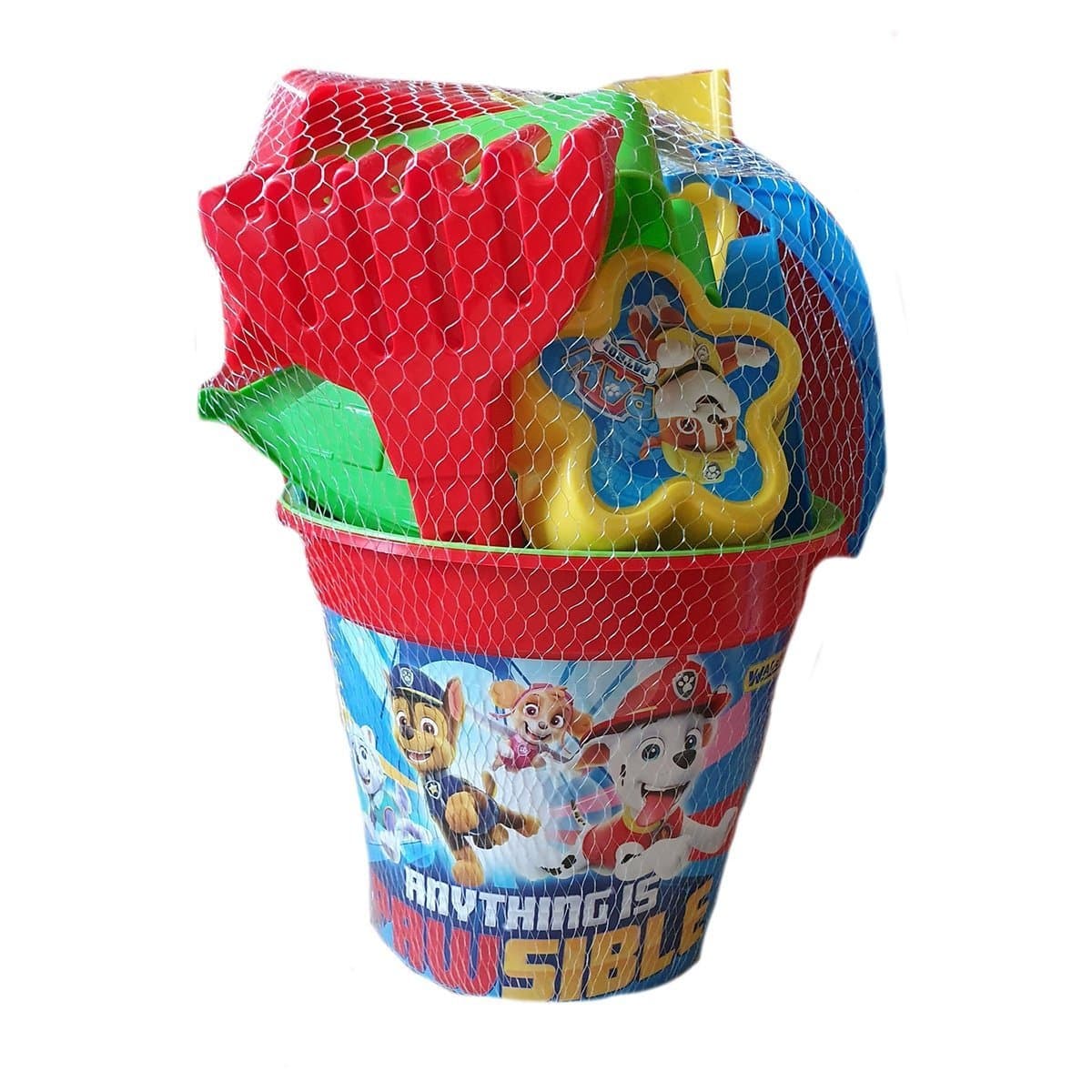 Jonotoys Paw Patrol strand emmer setje groot 9 delig.