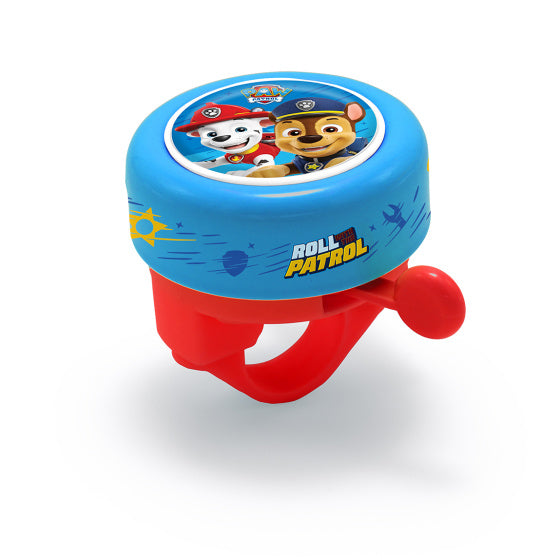 fietsbel staal junior 55 mm blauw rood