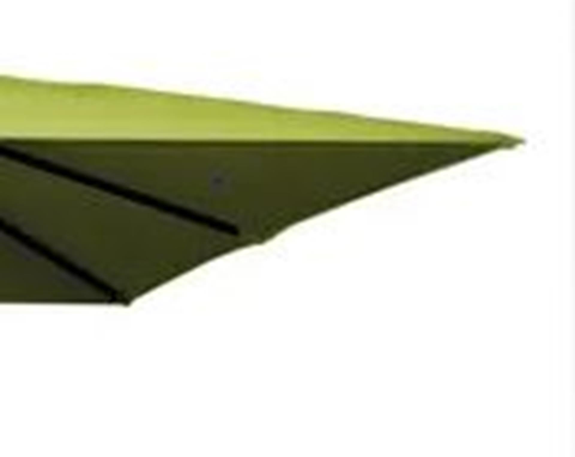 Madison parasol moraira push-up vierk. 230x230cm met tilt-functie sage groen