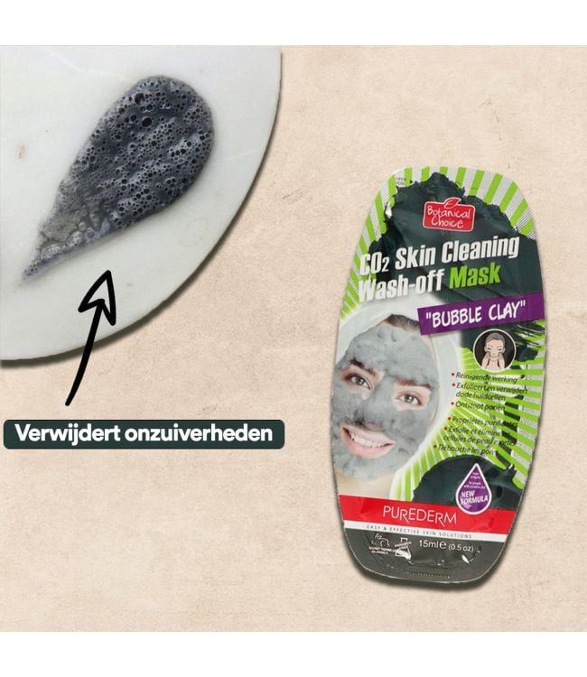 Purederm reinigend bubble clay gezichtsmasker