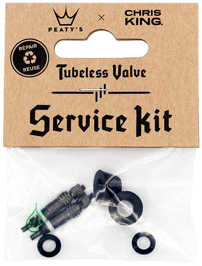 Peaty's chris king edition mk2 tubeless valve service kit