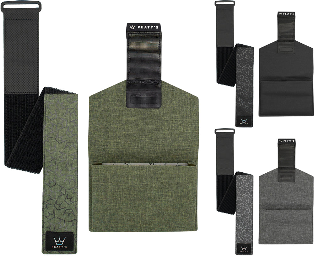 Peaty's holdfast trail tool wrap - frame bag | moss green