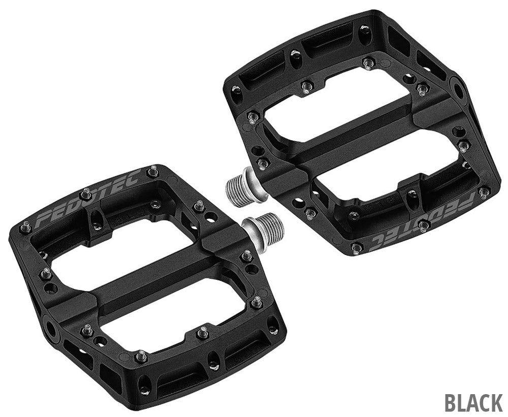 Pedotec thunder 180 nylon flat platform pedals | green