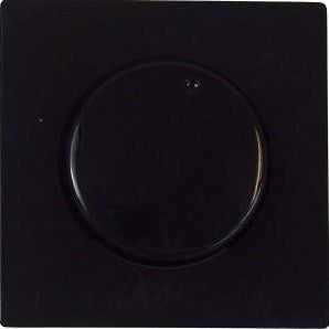 Peha afdekplaat dimmer + knop zwart dialog - 4602664
