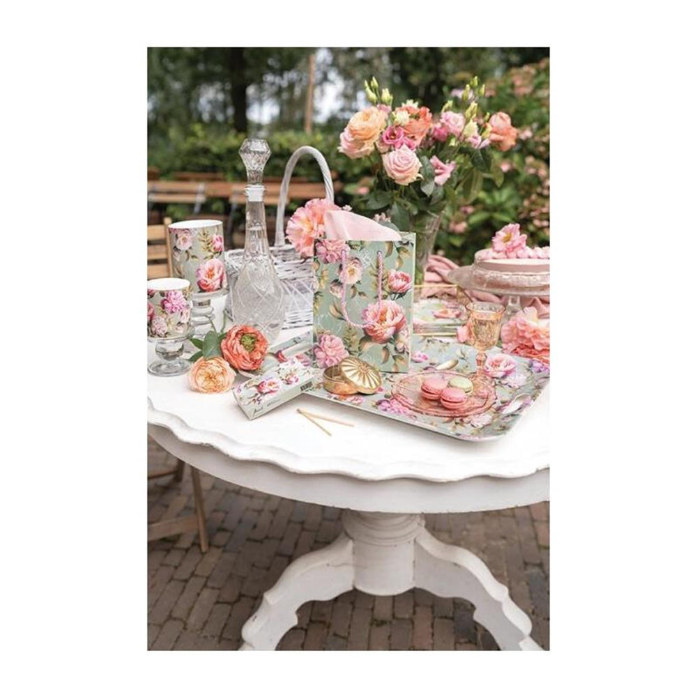Ambiente pannenlap peonies composition green