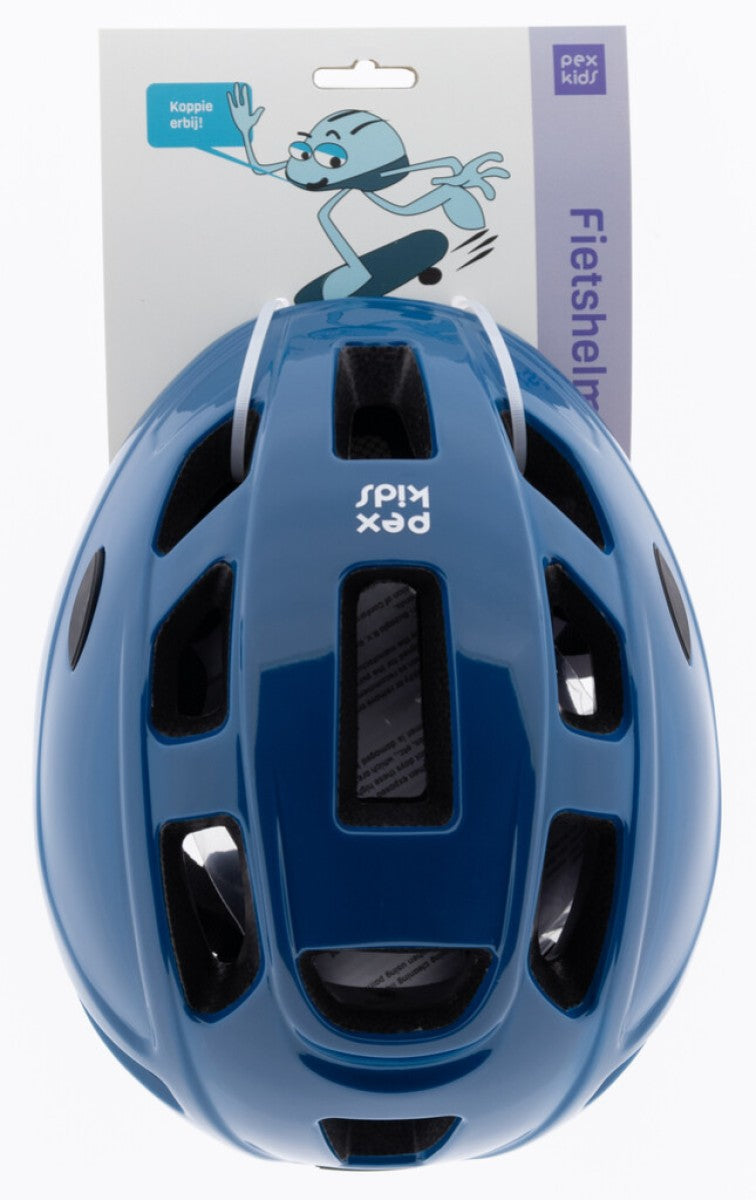 Pexkids kinderhelm in-mold 52-56cm blauw