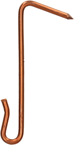 Pgb-europe pgb-fasteners | leihaak recht met punt ø 2,70x90 cu - 00lhprcu0002700903