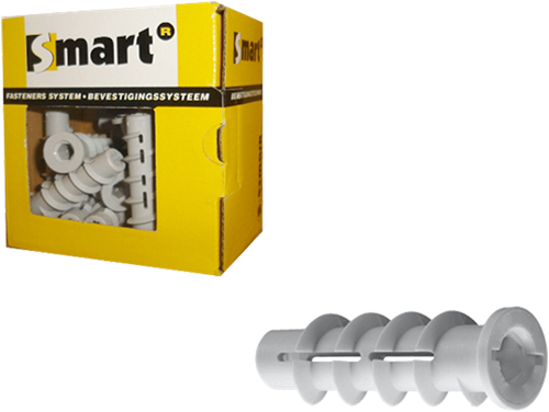 Pgb-europe smart | cellenbetonplug m8x60 nylon | 20 st sm0cbpn00080060e