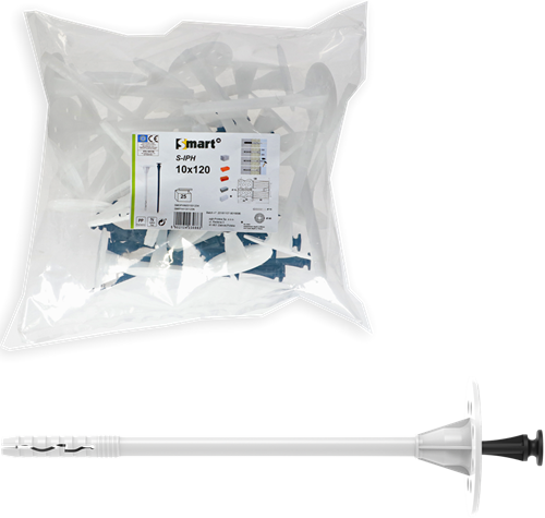 Pgb-europe smart | iso smart s-iph kunststof nagel 10x160 | 25 st sm0iphn001001604