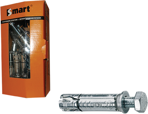 Pgb-europe smart | keilbout met tapbout m10x15x70 zn | 15 st sm000t001100070e