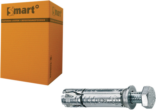 Pgb-europe smart | keilbout met tapbout m6x35x70 zn | 50 st sm000t0010600703