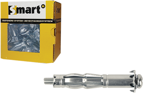 Pgb-europe smart | metalen hollewandplug m5x52 zn | 25 st sm0hwp001050052e