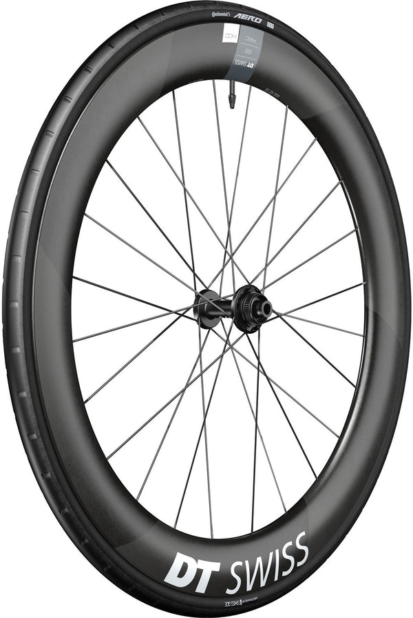 Dt swiss arc 1400 dicut® wts carbon 62 disc cl front wheel
