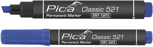 Pica 520 41 permanent marker | 1-4mm | rond | blauw | 10 stuks - pi52041