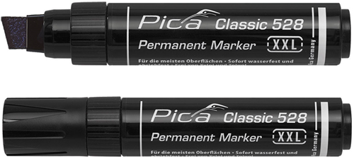 Pica 528 46 permanent marker xxl | 4-12mm | zwart - pi52846