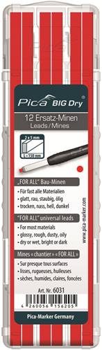 Pica 6031 big dry navulling for all | rood - pi6031