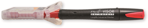 Pica 991 46 visor permanent marker navulling - zwart - 4 stuks