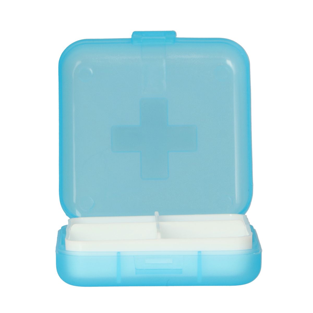 Jvdl pillendoos plus 4 vakken blauw