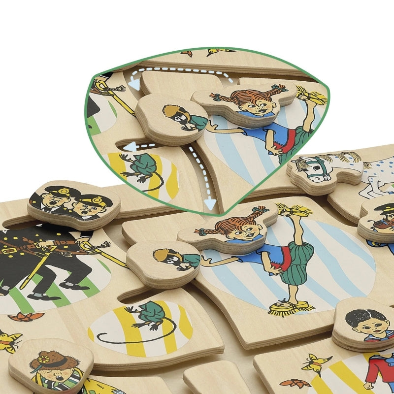 Ngk pippi laous - houten schuifpuzzel