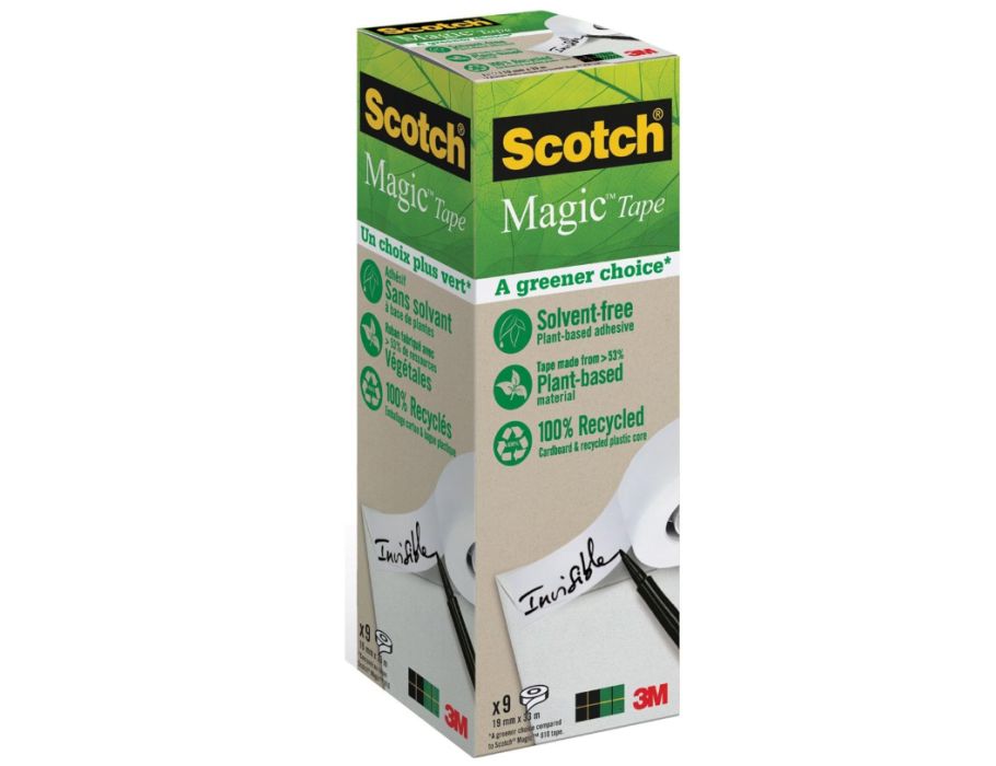 Scotch plantaardige plakband - transparant- 9st.