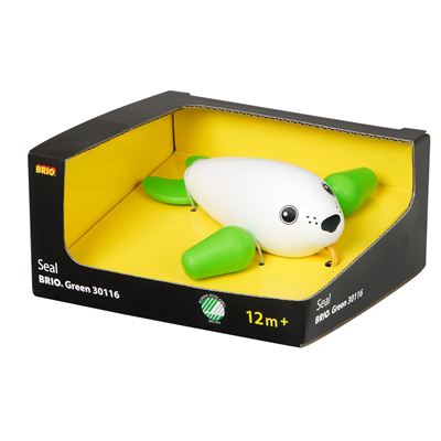 Ravensburger brio zeehond trekfiguur van hout