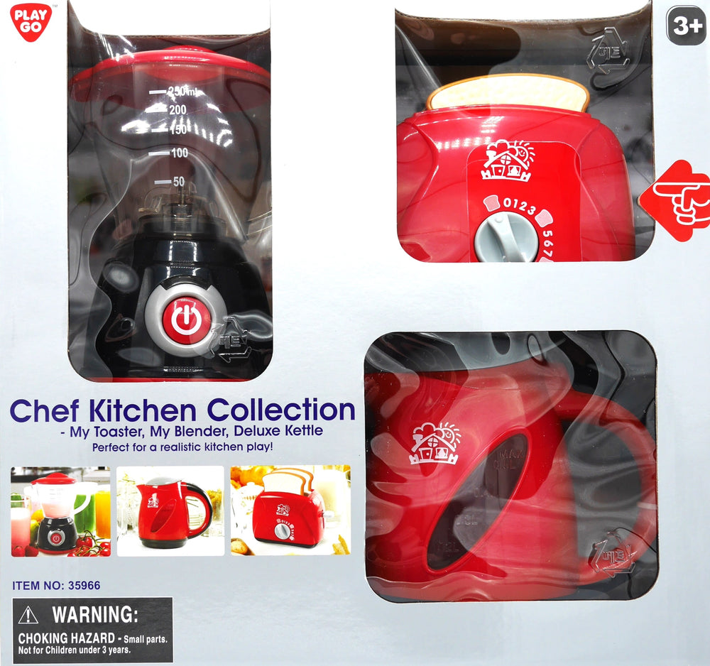 Playgo chef keukencollectie met broodrooster, blender en waterkoker