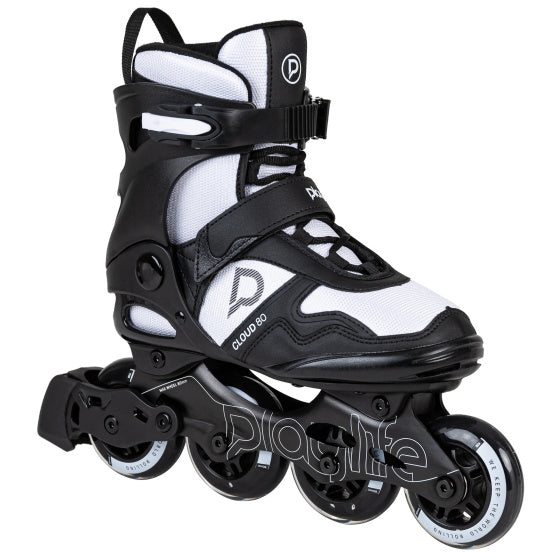 Cloud Fitness inline skates 82A zwart wit maat 42