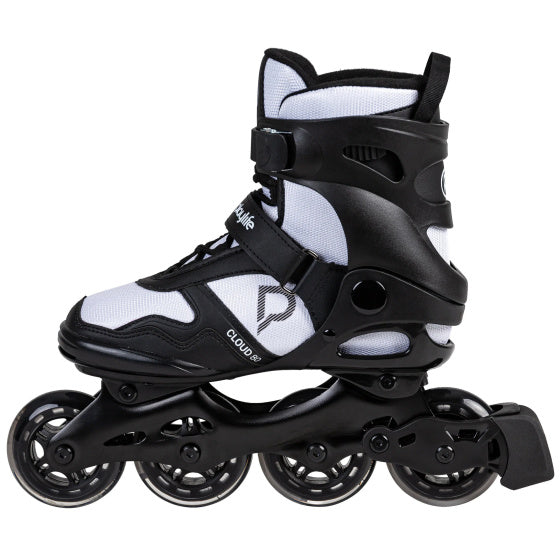 Cloud Fitness inline skates 82A zwart wit maat 44
