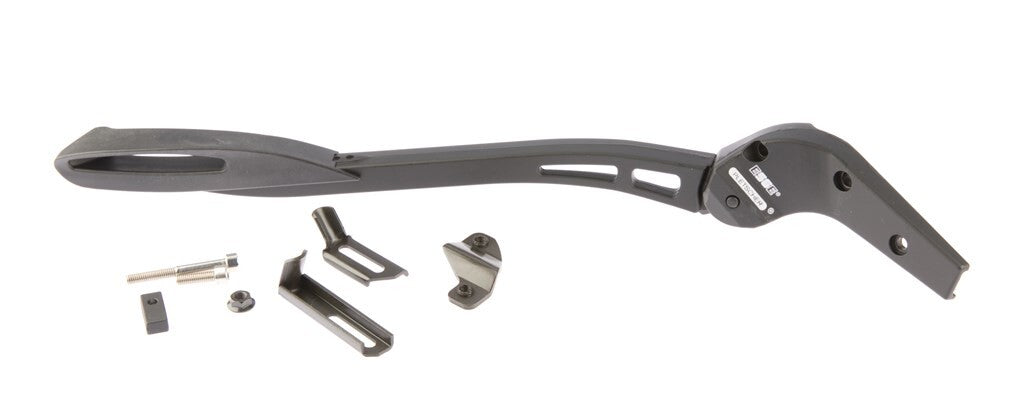 Pletscher esge zijstandaard multi zoom verstelbaar, zwart - kaart