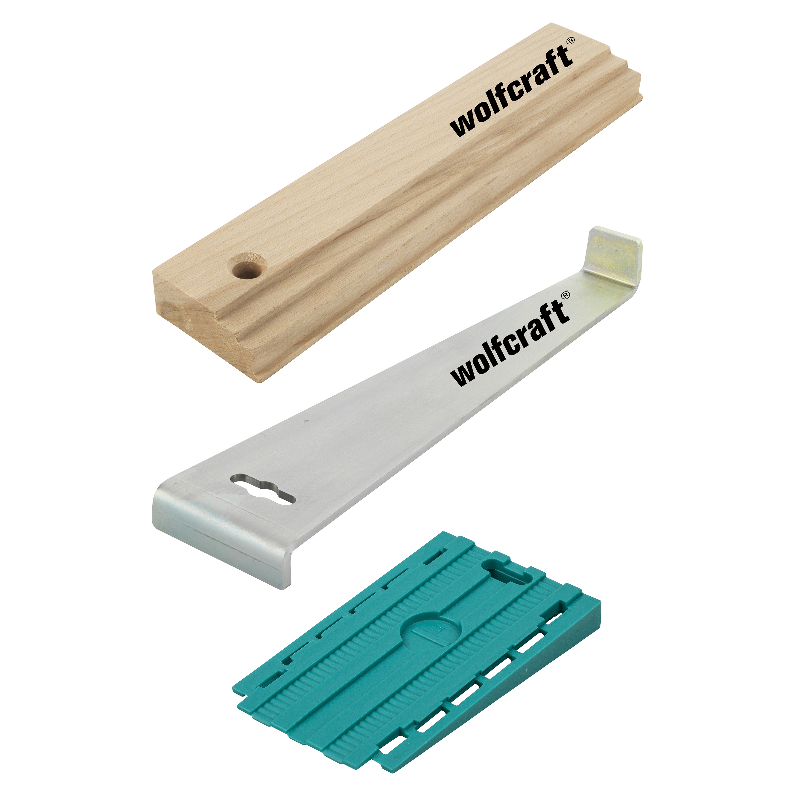 Wolfcraft gereedschapsset | voor het leggen van laminaat- en designvloeren | 1 set - 6975000