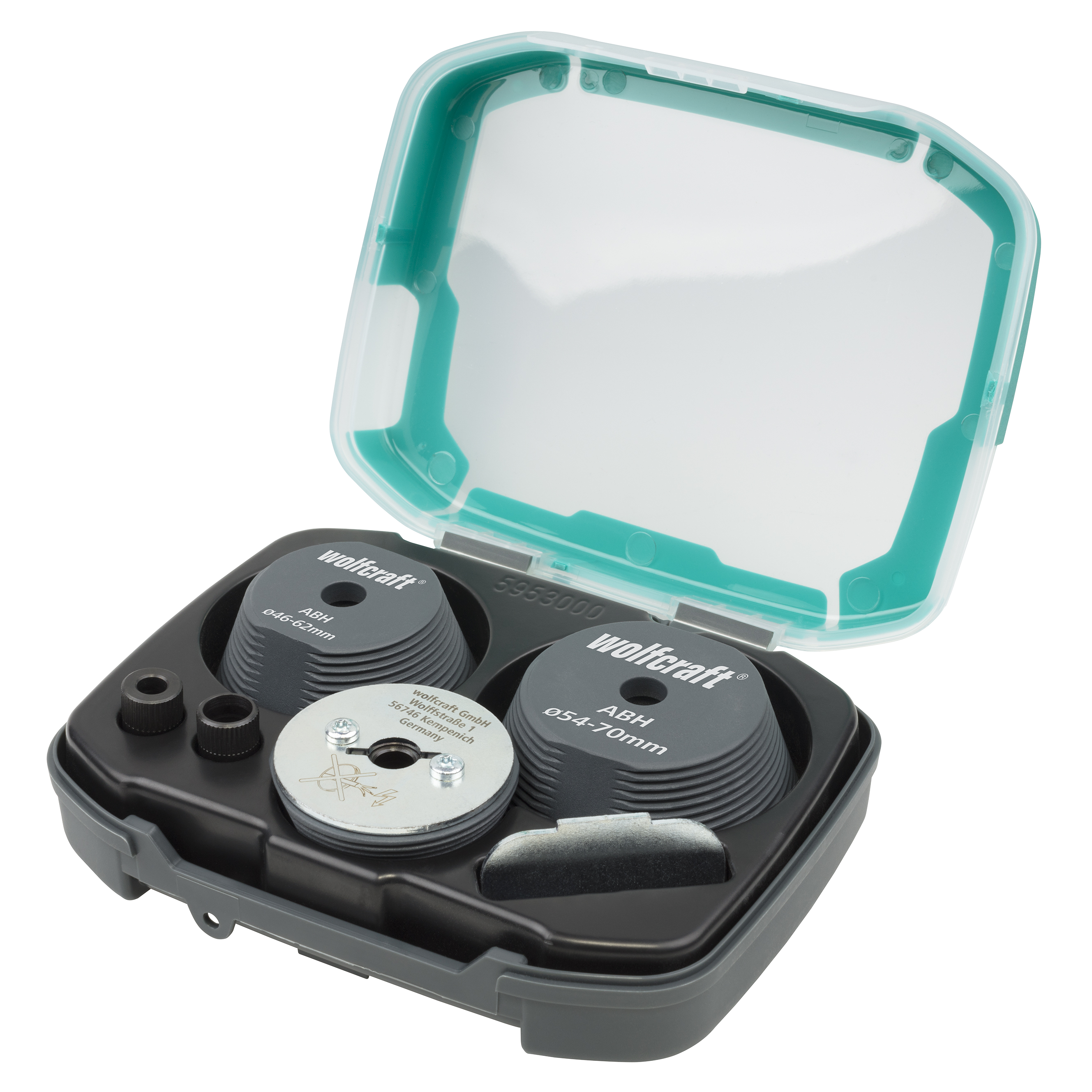 Wolfcraft set hulpstukken | voor het vergroten van gaten | 3-delig | 1 set - 5953000