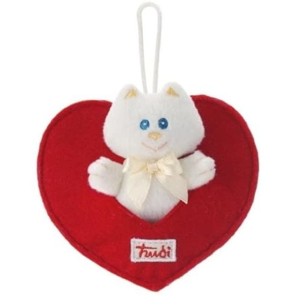 Poesje in hart 9cm (zoete collectie)