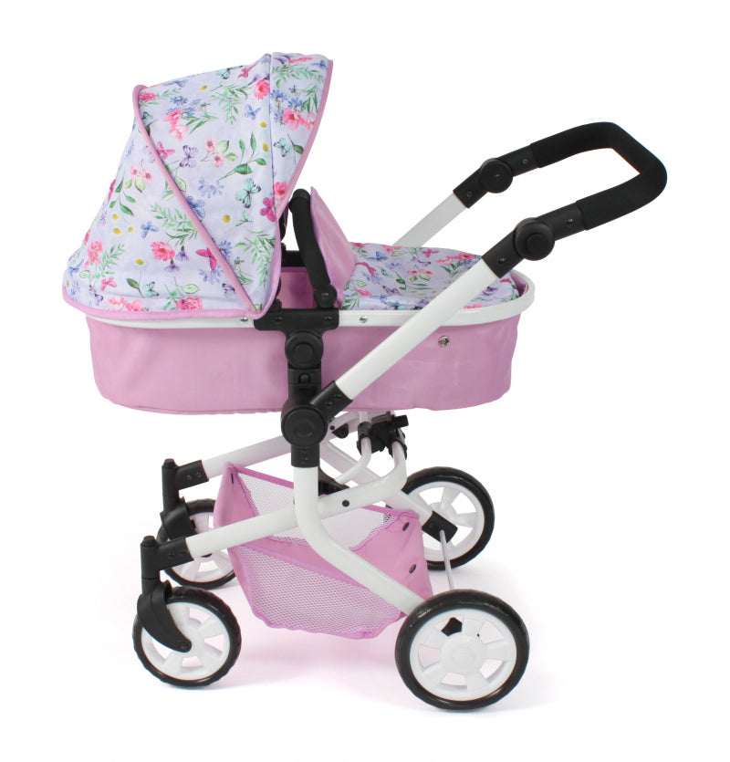 Bayer chic poppenwagen mika combi (bloemen wit roze)