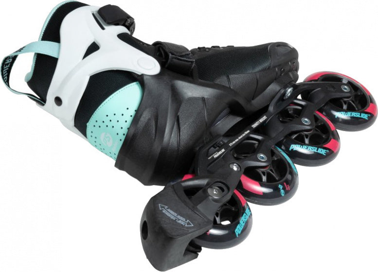 inlineskates Radon Teal 90 softboot 83A zwart mt 38