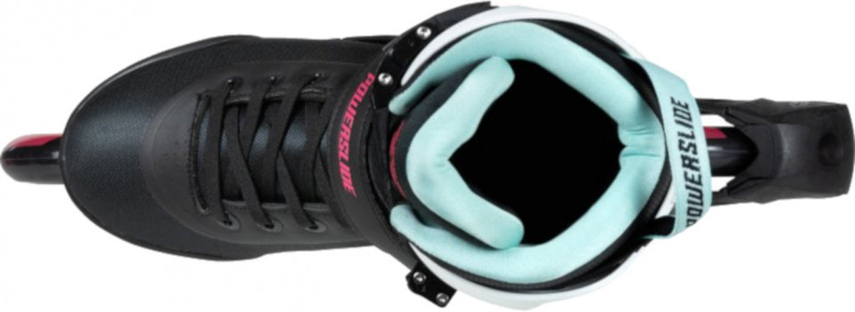inlineskates Radon Teal 90 softboot 83A zwart mt 38
