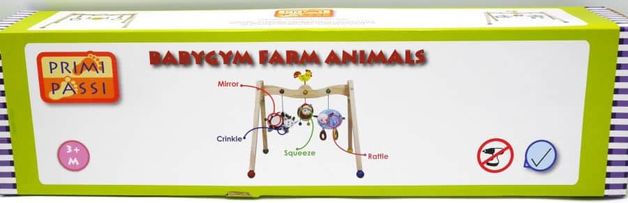 Jonotoys primi passi - houten babygym boerderij dieren