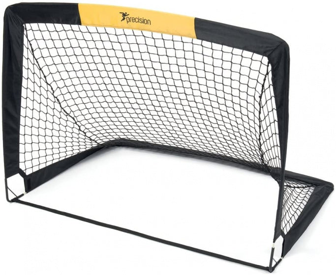 mini-voetbaldoelen 91,4 cm polyester zwart 2 stuks