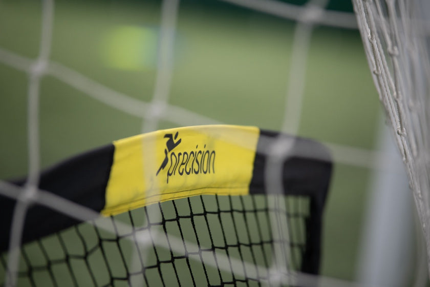 mini-voetbaldoelen 91,4 cm polyester zwart 2 stuks