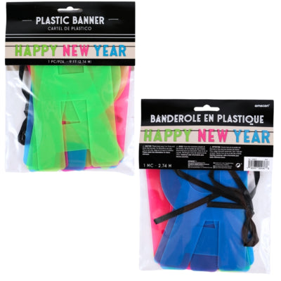 Amscan letterslinger happy new year neon 274 cm | 36 stuks