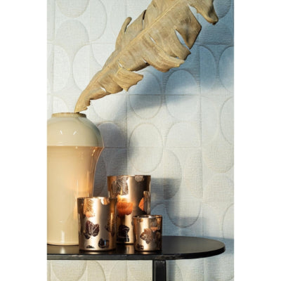 Ptmd windlicht kamala m bruin bronskleurig 12,5 cm | 6 stuks